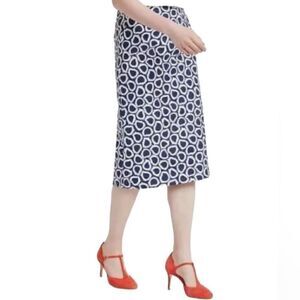 Boden Pencil Skirt Geometric Print